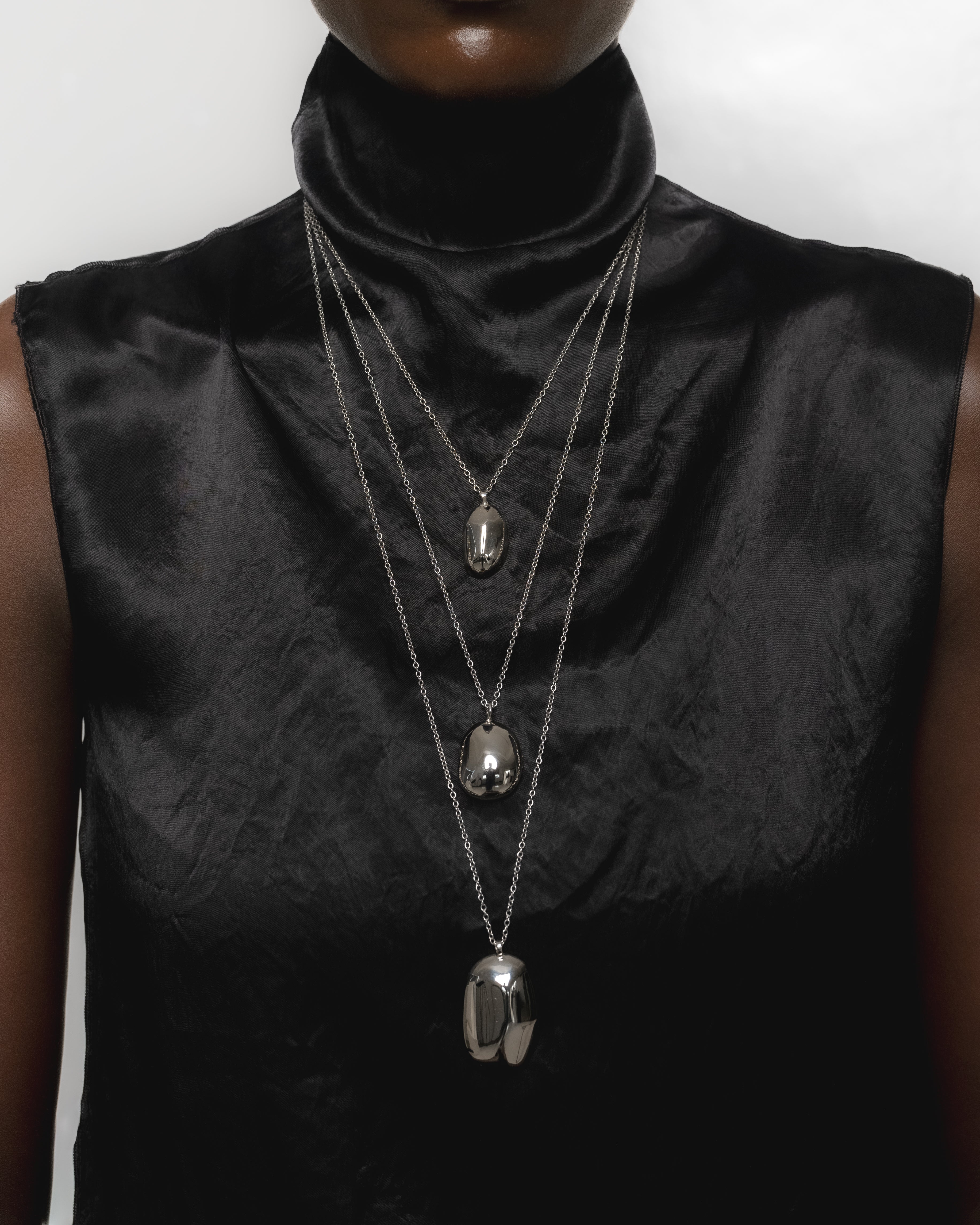 Jahazi Necklace (Medium) -Silver