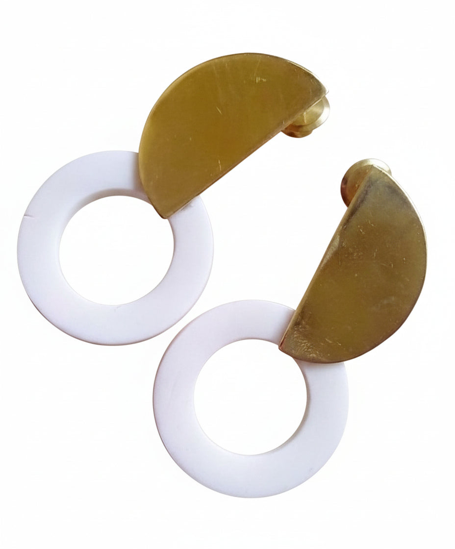 Sayari Studs (White)